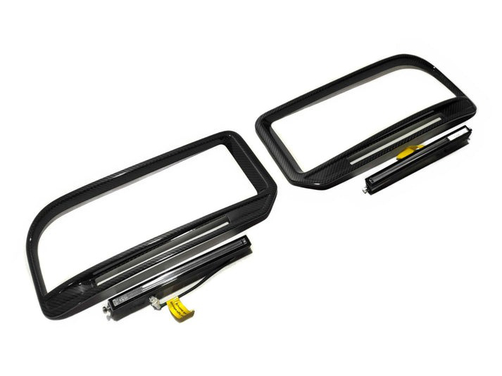 Carbon Front Bumper Inserts with LEDs Widestar Brabus for Mercedes-Benz W463A G-Wagon